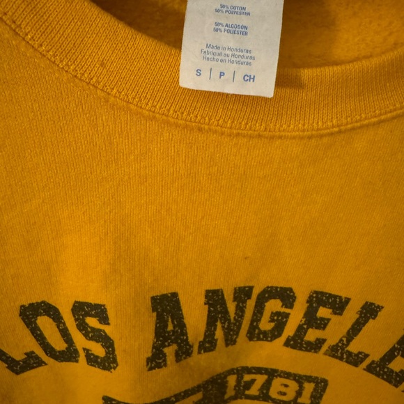 Vintage Yellow Los Angeles California Sweatshirt - Picture 2 of 2